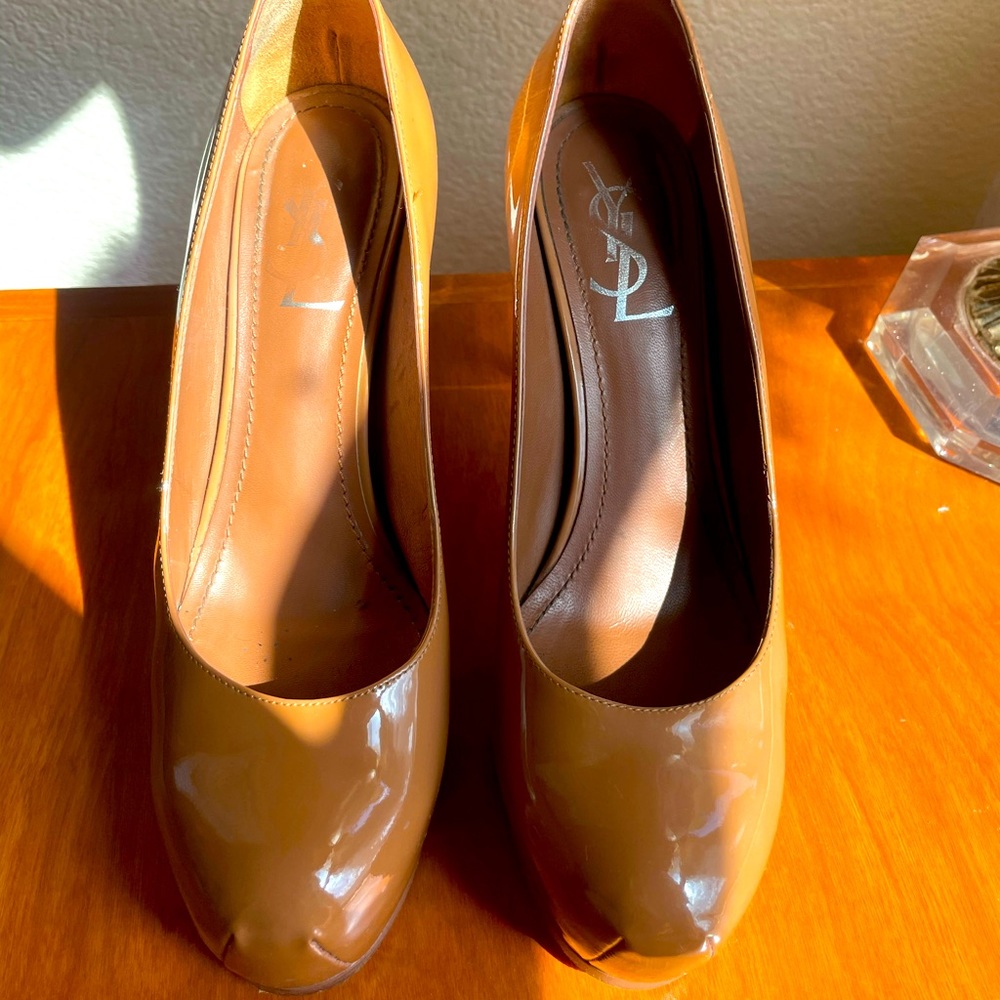 Nude YSL platforms.